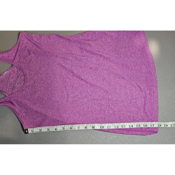 Lululemon Cool Racerback in Heathered Purple Athletic Tank Top - Picture 8 of 9